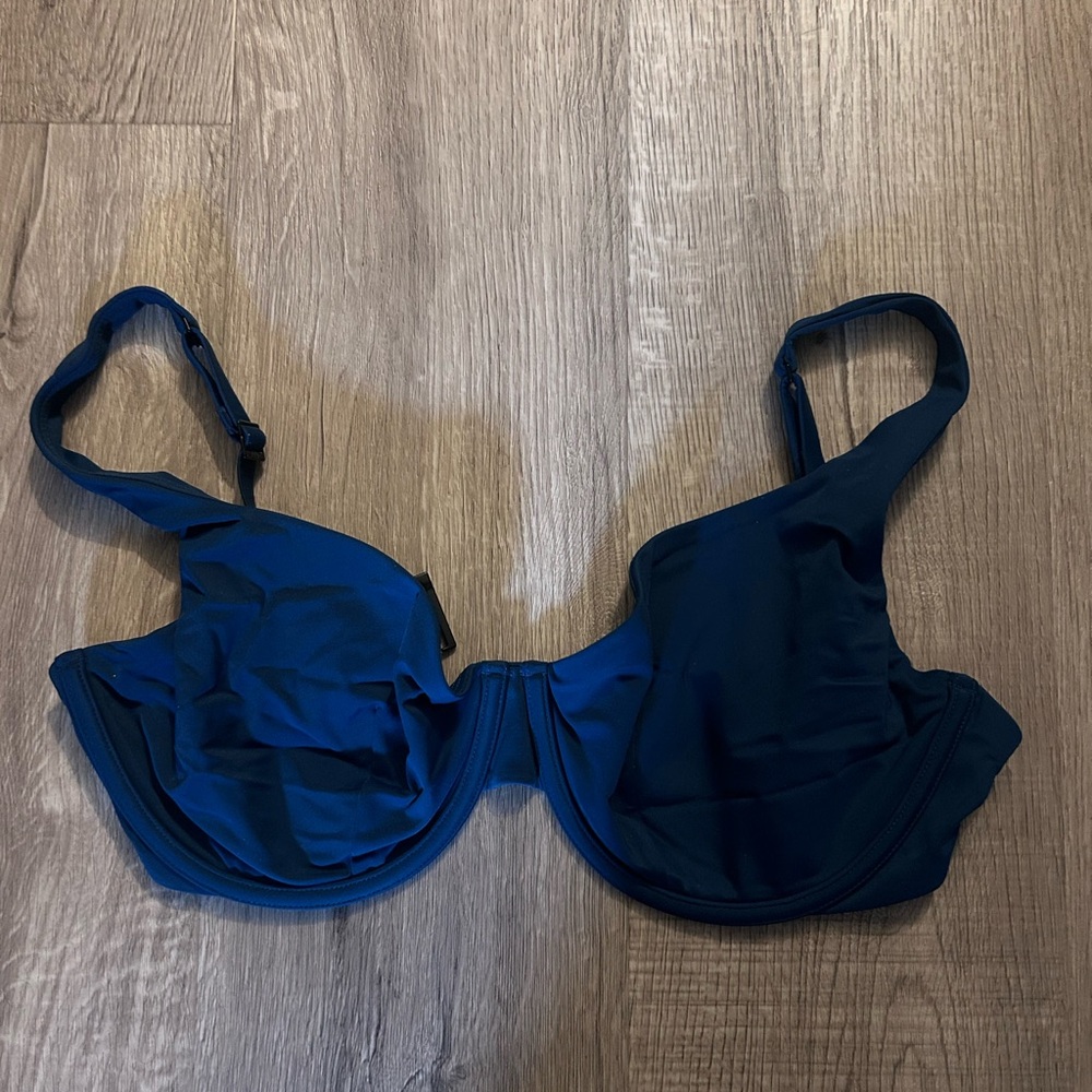 CUUP Women's Swim Bikini Top in Deep Blue